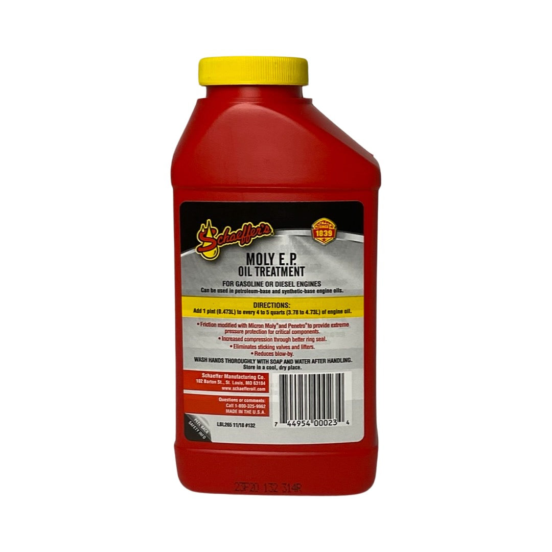 Schaeffer's 0132 - 3 Pack Moly E.P (Extreme Pressure) Oil Treatment - 1 pint ea.