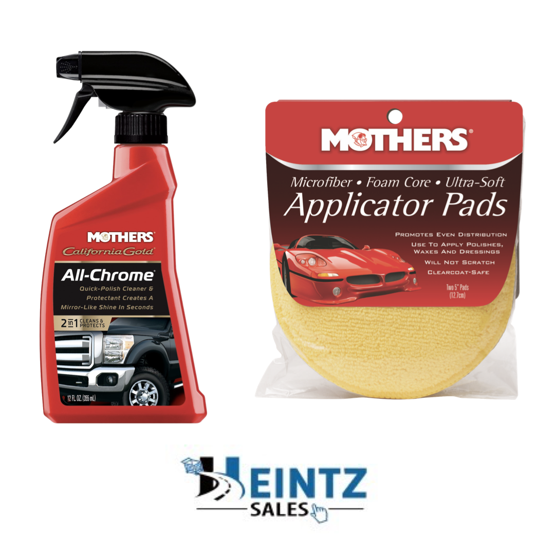 MOTHERS 05222/156500 California Gold - Quick Polish Cleaner W/ Applicator Pads