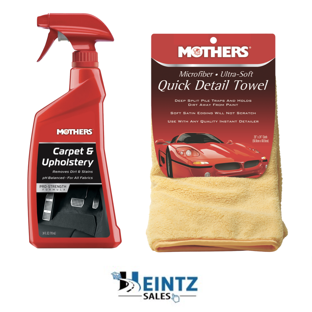 Mothers 05424/155600 Carpet & Upholstery - Fabric Cleaner W/ Quick Detail Towel