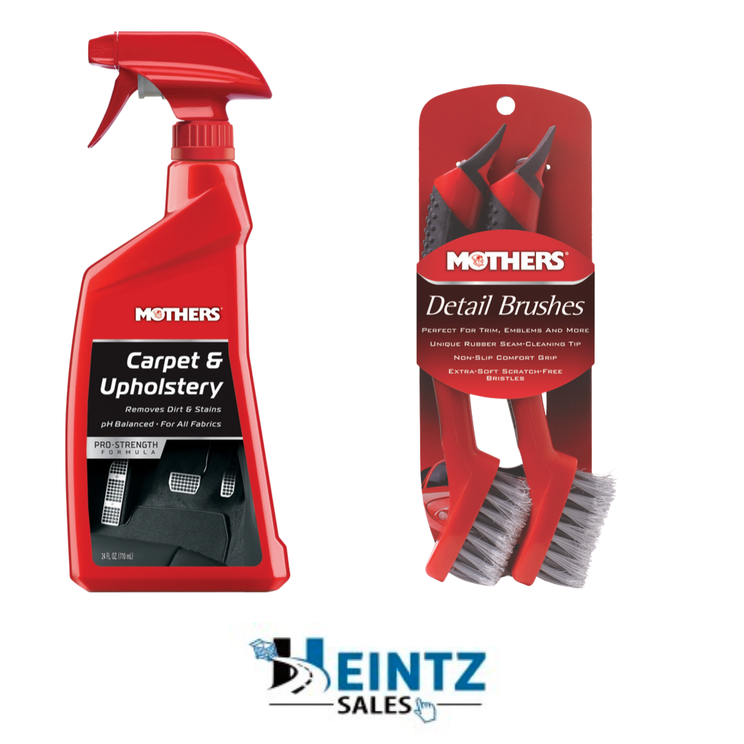 Mothers 05424+156200 Carpet & Upholstery - Fabric Cleaner W/ Detailing Brushes