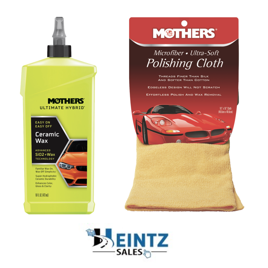 Mothers 05566 + 155200 Ultimate Hybrid Ceramic Wax W/ Microfiber Polishing Cloth