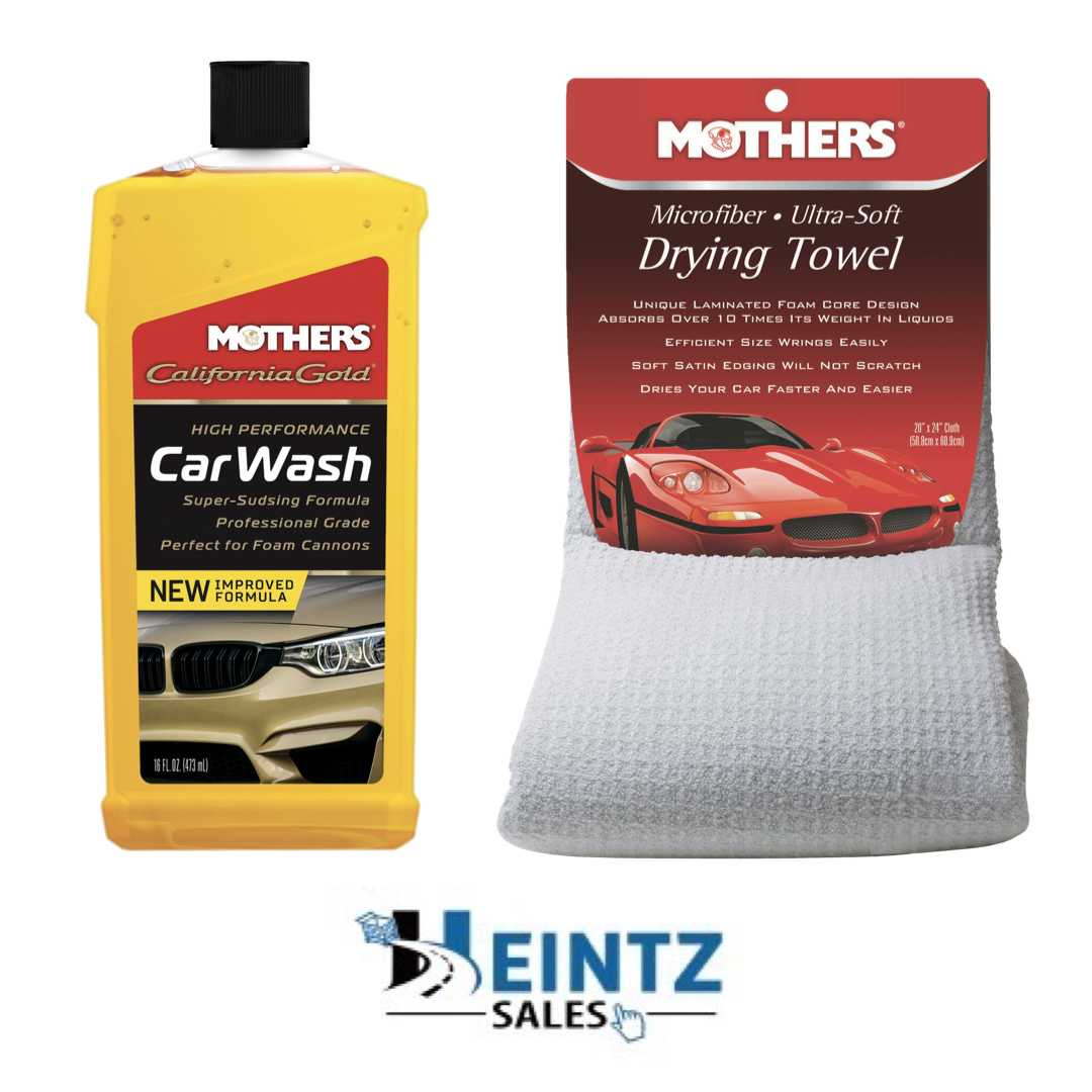 MOTHERS 05600 + 155300 California Gold Car Wash - W/ Microfiber Drying Towel
