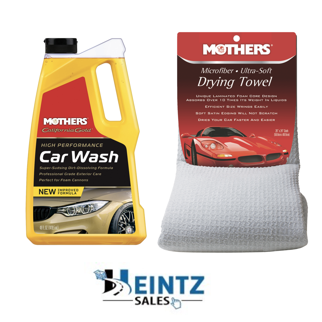 MOTHERS 05648+155300 California Gold Car Wash 48oz W/ Ultra Soft Drying Towel