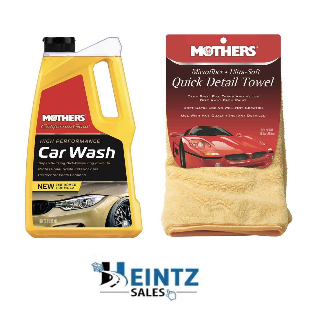 MOTHERS 05648+155600 California Gold Car Wash W/ Ultra Soft Quick Detail Towel
