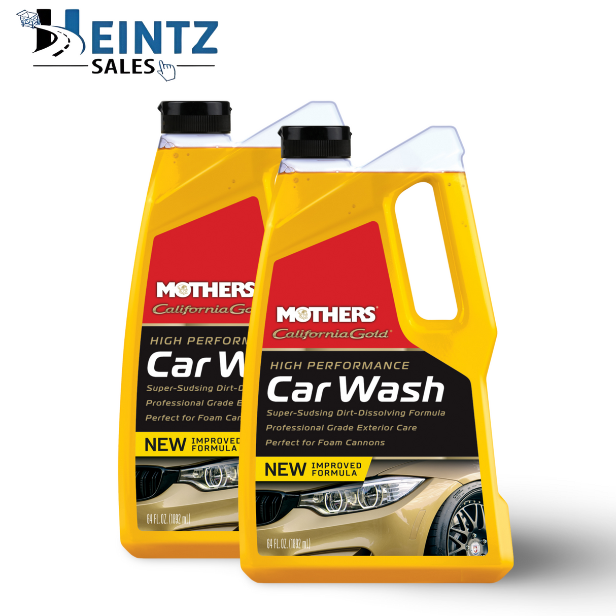 MOTHERS 05664 California Gold Car Wash 2 PACK -Resists water spots -pH balanced- 64 oz.