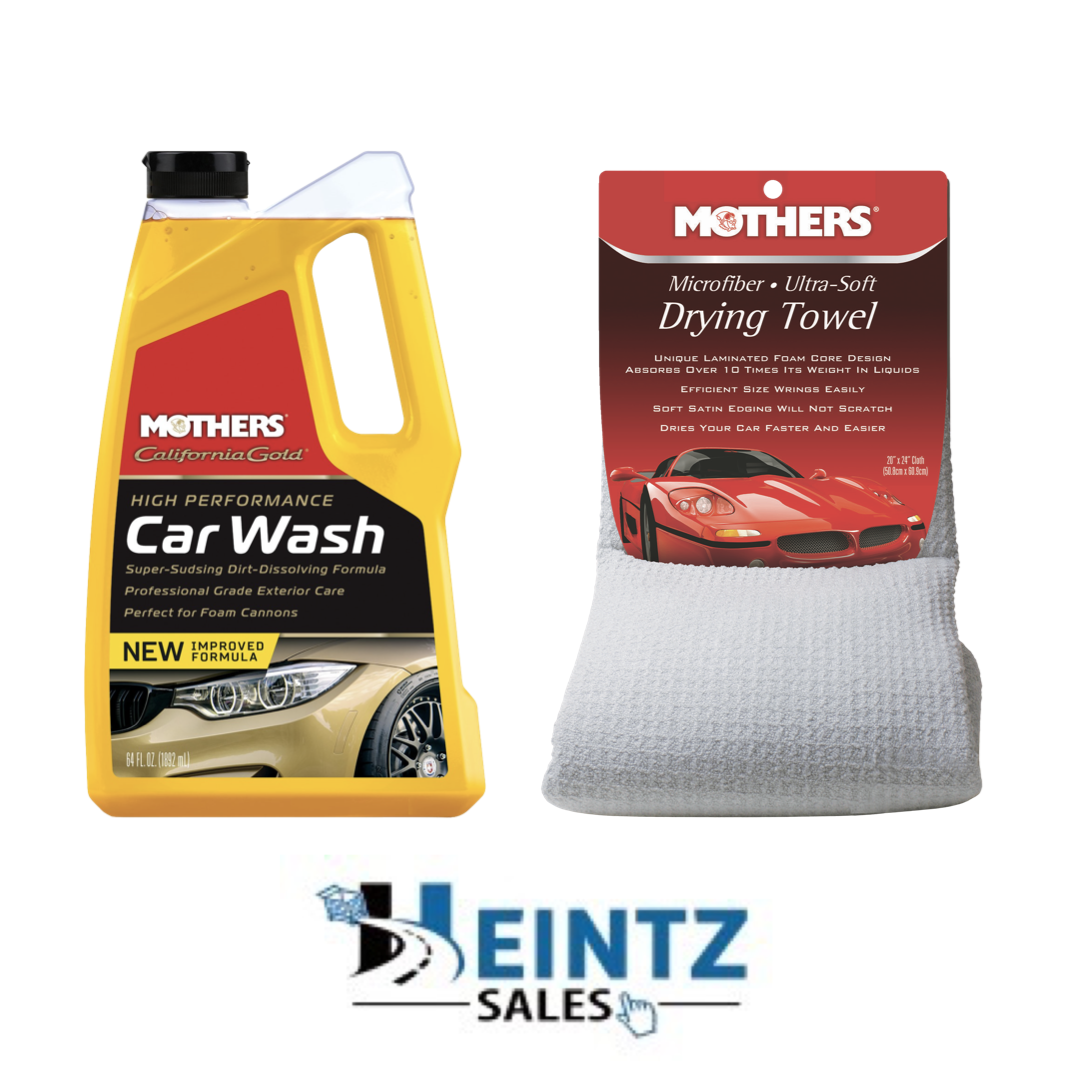 MOTHERS 05664 + 155300 California Gold Car Wash W/ Ultra Soft Drying Towel