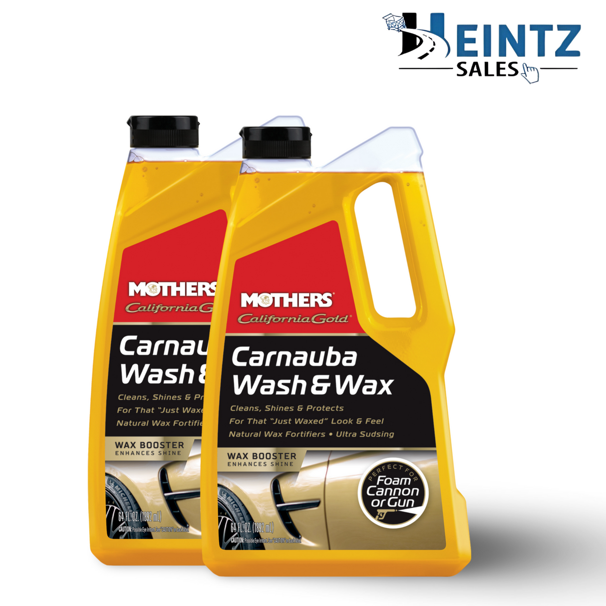 MOTHERS 05674 California Gold Carnauba Wash & Wax 2 PACK - Spot Free - 64 oz.