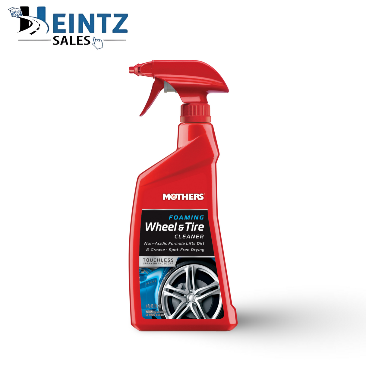 MOTHERS 05924 Foaming Wheel & Tire Cleaner - Non-Acidic - Spot Free - 24 oz.