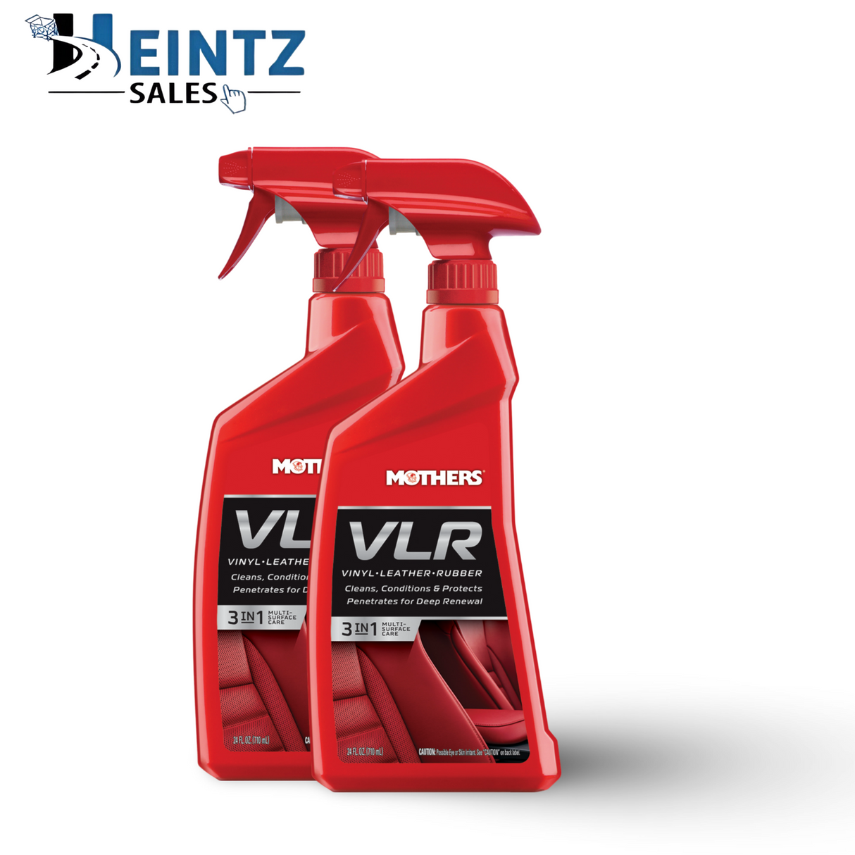 MOTHERS 06524 VLR Vinyl Leather Rubber Care 2 PACK - Conditions & Protects - 24 oz.