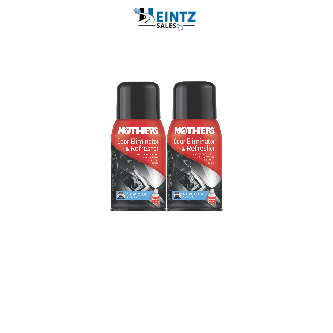 MOTHERS 06811 Odor Eliminator & Refresher 2 Pack - New Car Scent - Fogger - 2 oz.