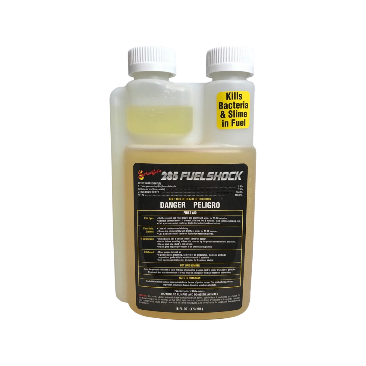 Schaeffers 285 Fuel Shock Broad Spectrum Biocide 16oz Bottle Fuel Treatment