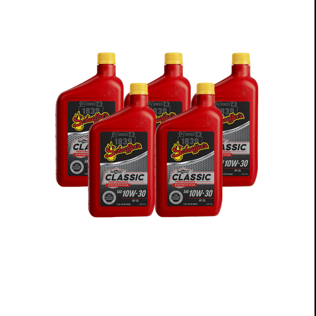 Schaeffer's 4030 SynShield Classic Performance Synthetic Plus 10W-30, 1qt. 5pack