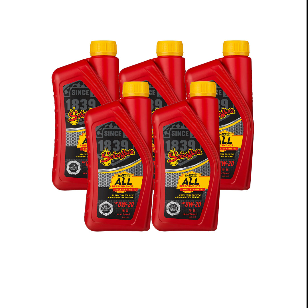 Schaeffer's 6020 SynShield® All Performance Full Synthetic 0W-20 1 qt. 5(Pack)