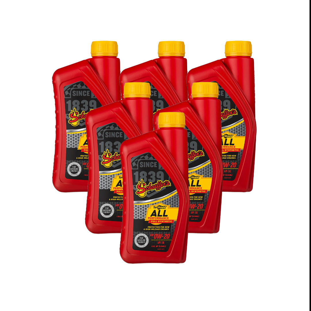 Schaeffer's 6020 SynShield® All Performance Full Synthetic 0W-20 1 qt. 6(Pack)
