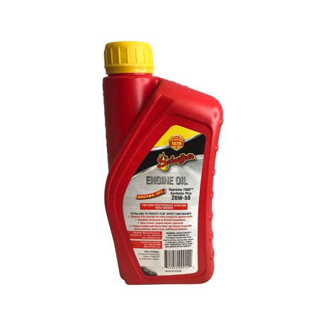 Schaeffer's 705 Supreme 7000™ Synthetic Plus Racing Oil 20W-50 - 1 qt.