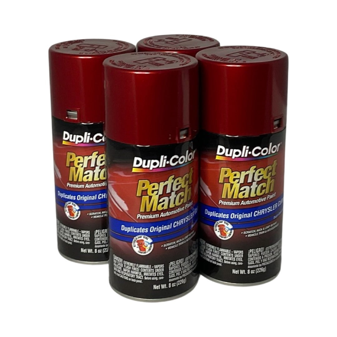 Dupli Color BCC0412 4 Pack Inferno Red Perfect Match Paint 8