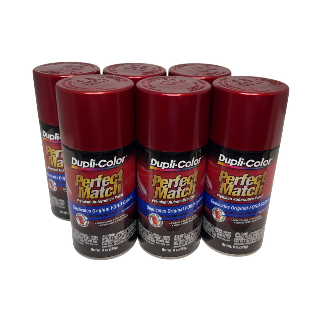 Dupli-Color BFM0344 - 6 Pack Ford Toreador Red Metallic Perfect