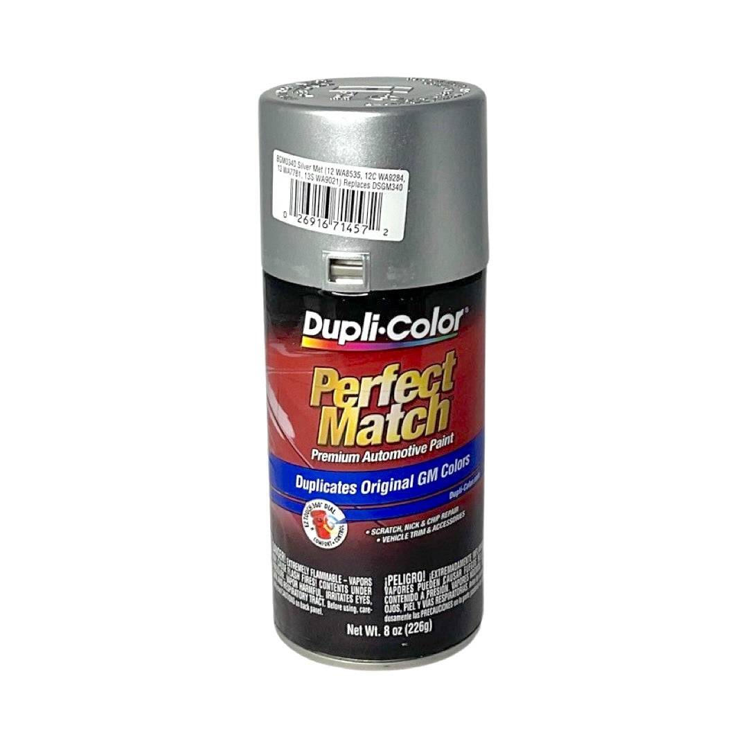 Dupli-Color BGM0340 GM Silver Metallic Perfect Match Automotive Spray Paint - 8 oz.