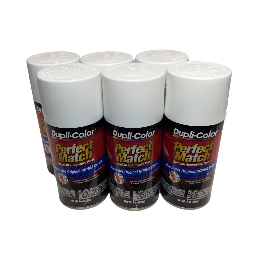 Dupli-Color BHA0978 - 6 Pack Honda Taffeta White Perfect Match