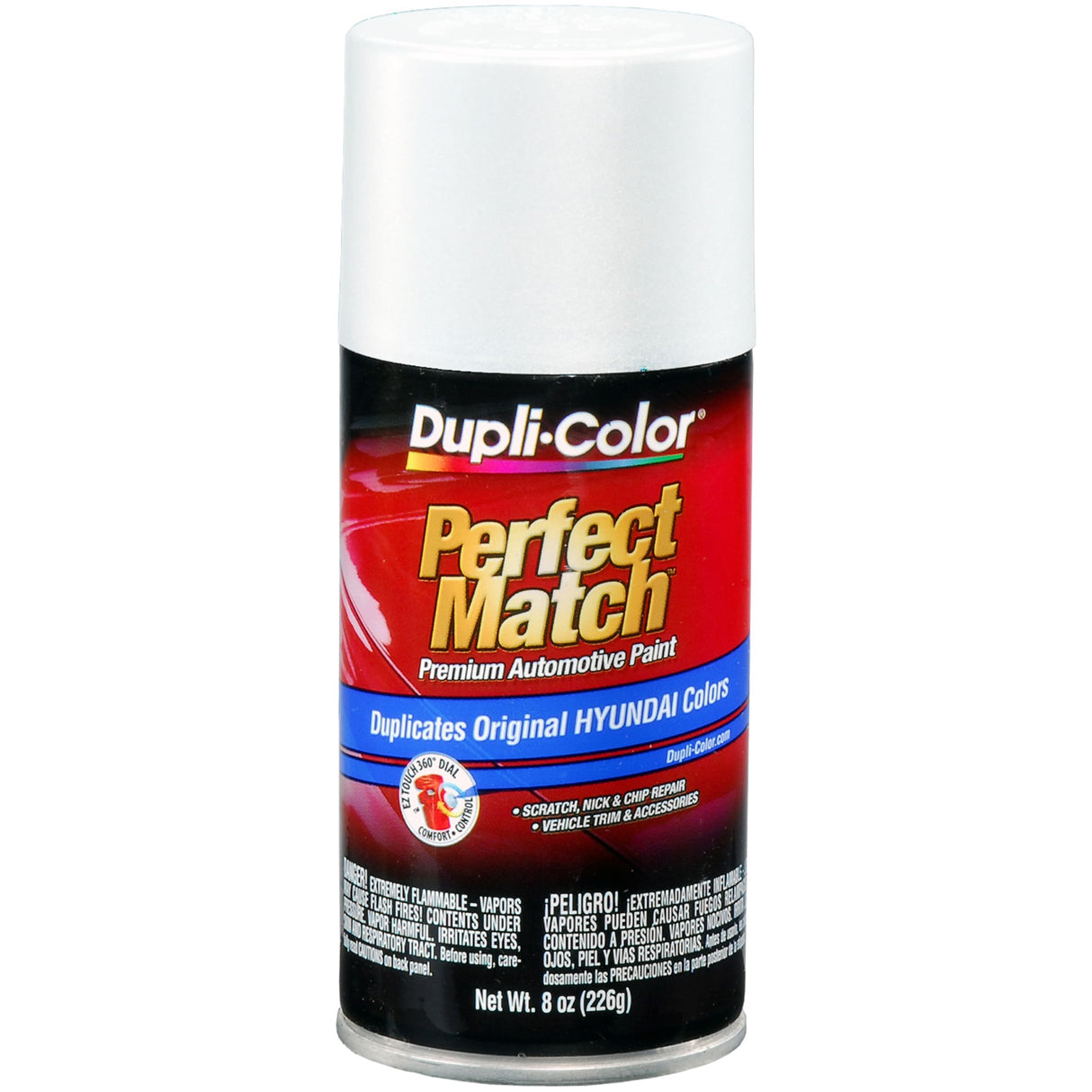 Dupli-Color BHY1805 Hyundai Powder White Pearl Perfect Match Automotive Paint - 8 oz.