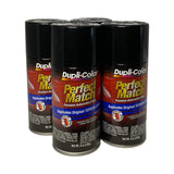 Dupli-Color BTY1622 - 4 Pack Toyota Black Sand Pearl Perfect Match Automotive Paint - 8 oz. ea.