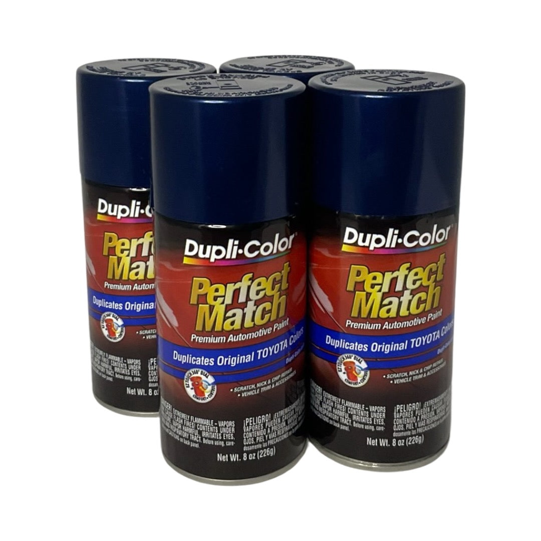 Dupli-Color BTY1623 - 4 Pack Toyota Dark Blue Pearl Perfect Match Automotive Paint - 8 oz. ea.