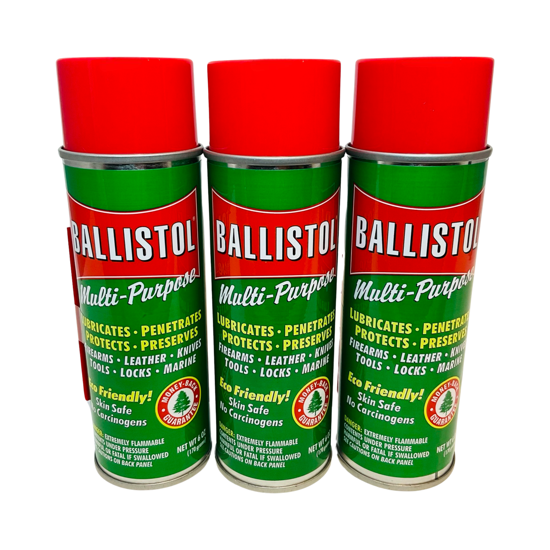Ballistol Multi Purpose Lubricant Gun Cleaner-Buy 2 GET 1 FREE- 6oz Aerosol cans