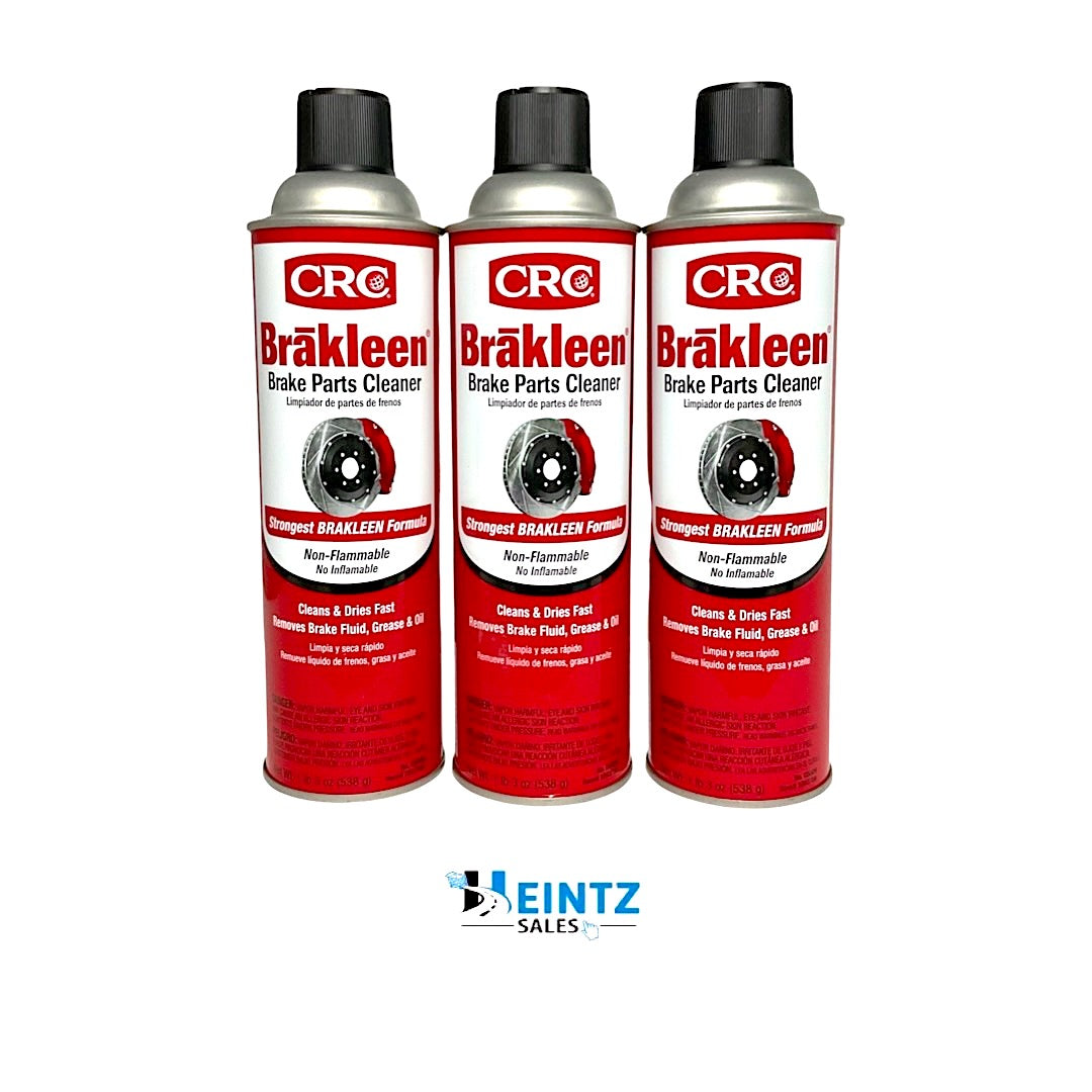 CRC Brakleen 05089 Brake Parts Cleaner, Degreaser - 19 oz can (3 PACK)