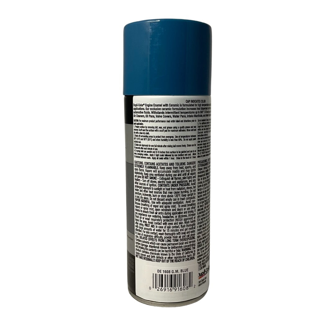 Duplicolor DE1608 - 6 Pack GM Blue Engine Enamel Paint With