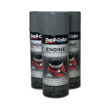 Duplicolor DE1611 - 3 Pack New Ford Gray Engine Enamel Paint with Ceramic - 12 oz. ea.