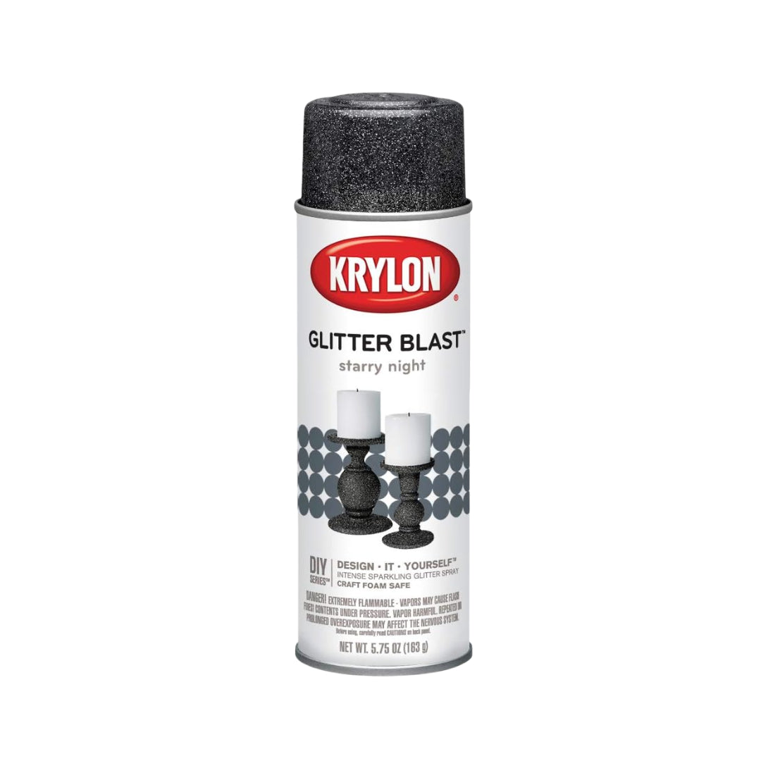 KRYLON 3805 -- Glitter Blast Starry Night 5.75 oz