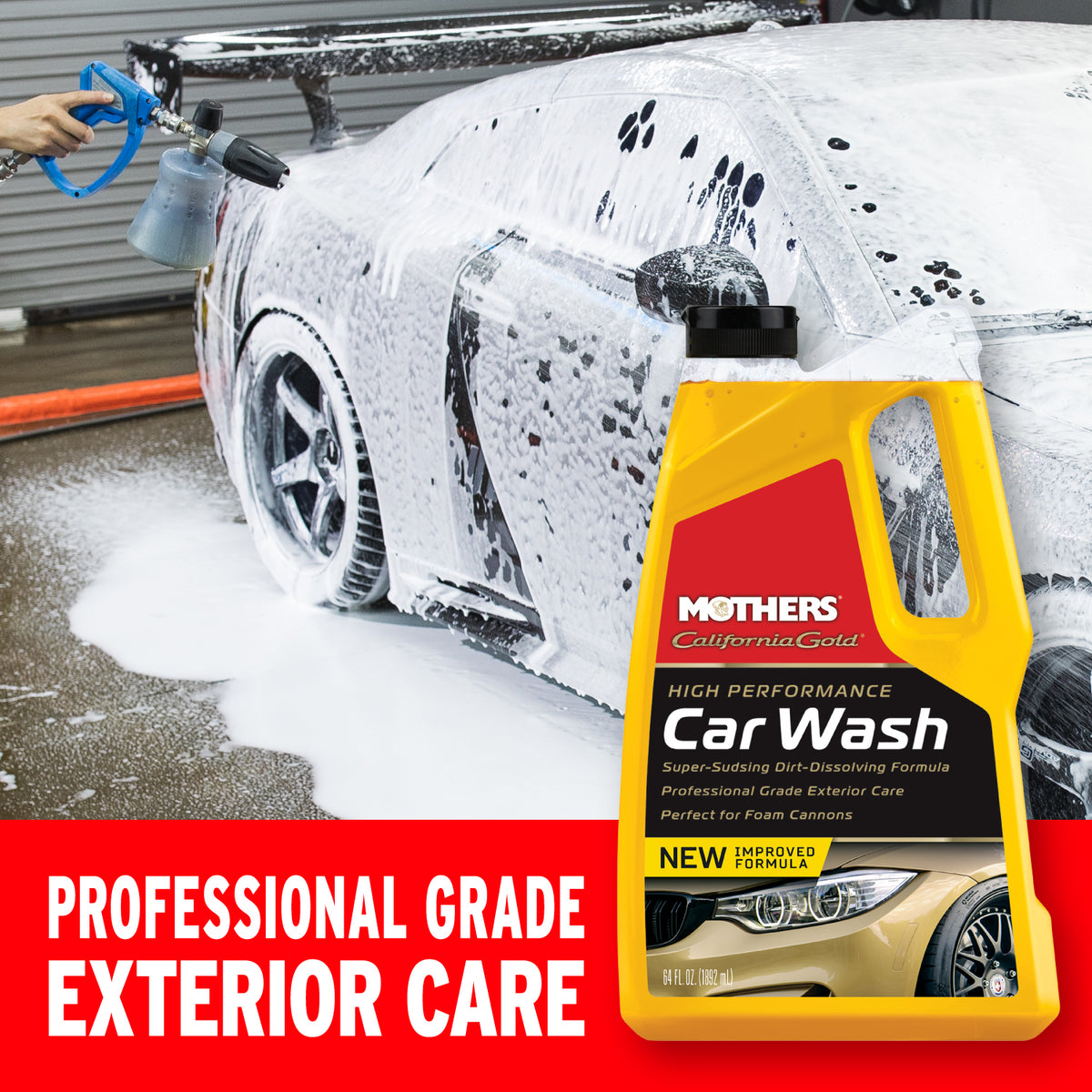Mothers Bundle - California Gold Car Wash Soap & HydroClay Sponge  - 05664/07245