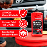Mothers Black to Black Restorer & Applicator Pads bundle - 06112/01565