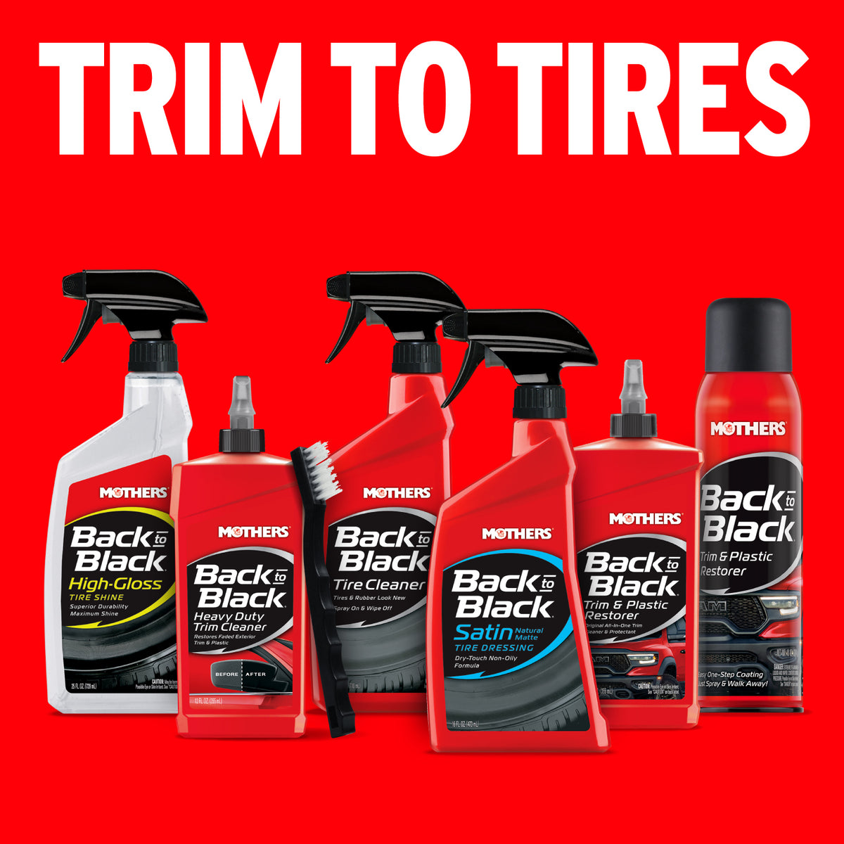 Mothers Back to Black Satin Natural Matte Tire Dressing - 06816