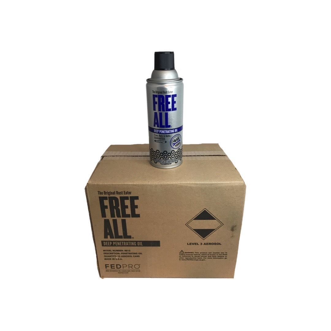 Free All Rust Eater Deep Penetrating Oil 11 Oz Aerosol 12-Pack