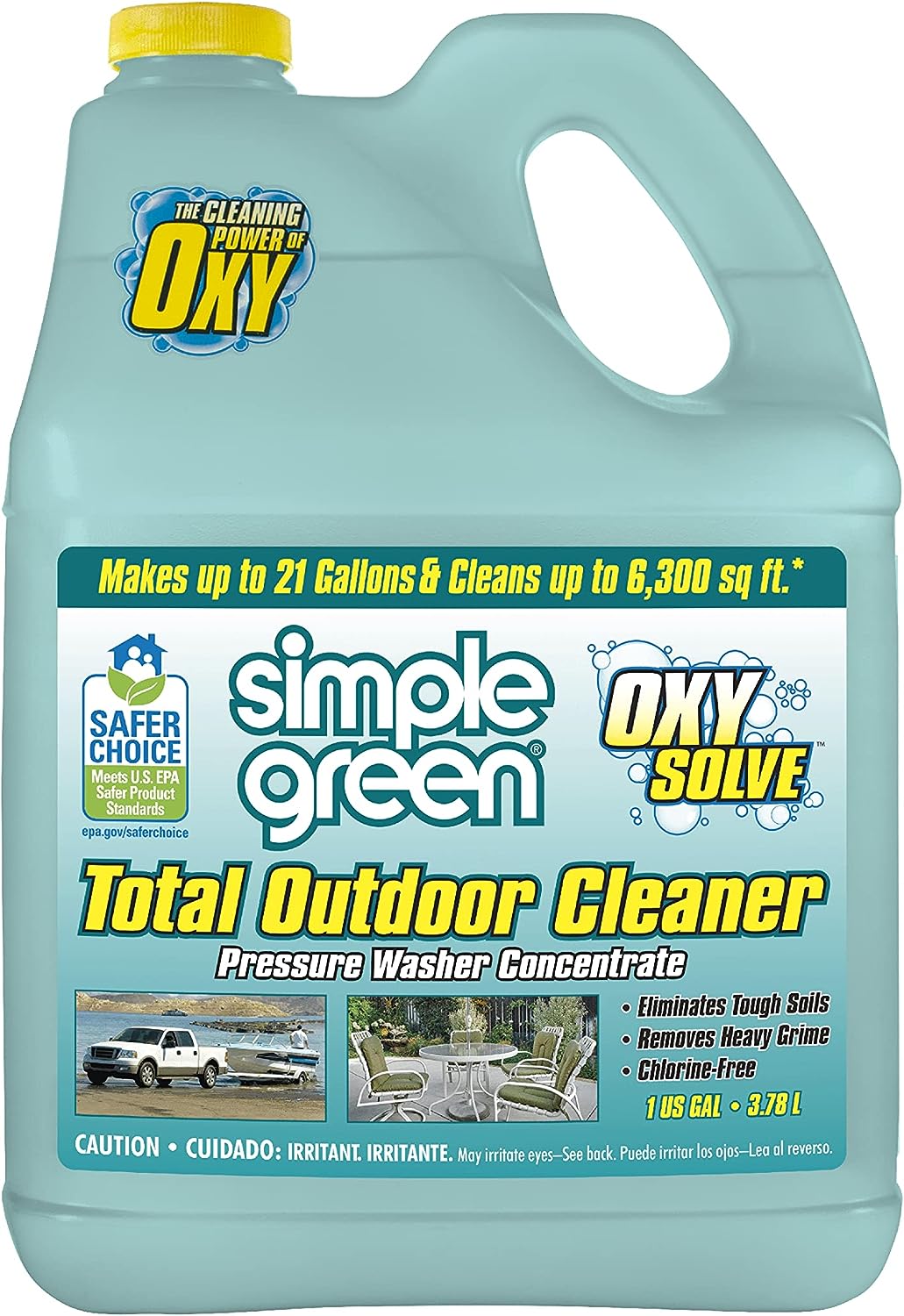 Simple Green 18230 Oxy Solve Total Outdoor Pressure Wash Cleaner - 1 gal