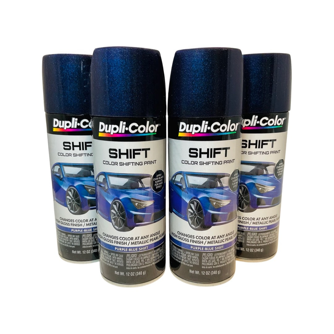 Duplicolor SH501 - 4 Pack Purple-Blue Color Shifting Spray Paint - 12 oz. ea.