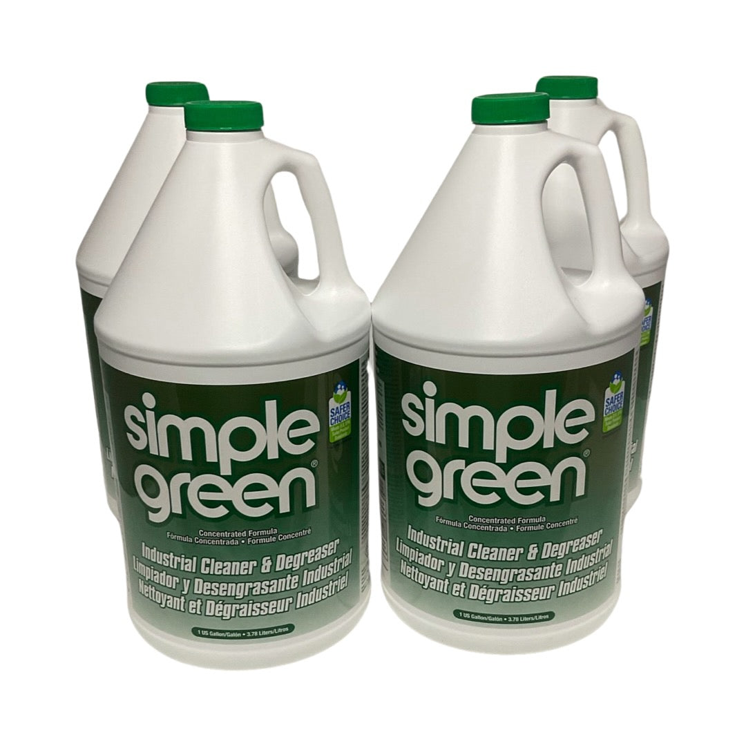 Simple Green 13005 - 4 Pack Concentrated Industrial Cleaner and Degreaser - 1 gal.