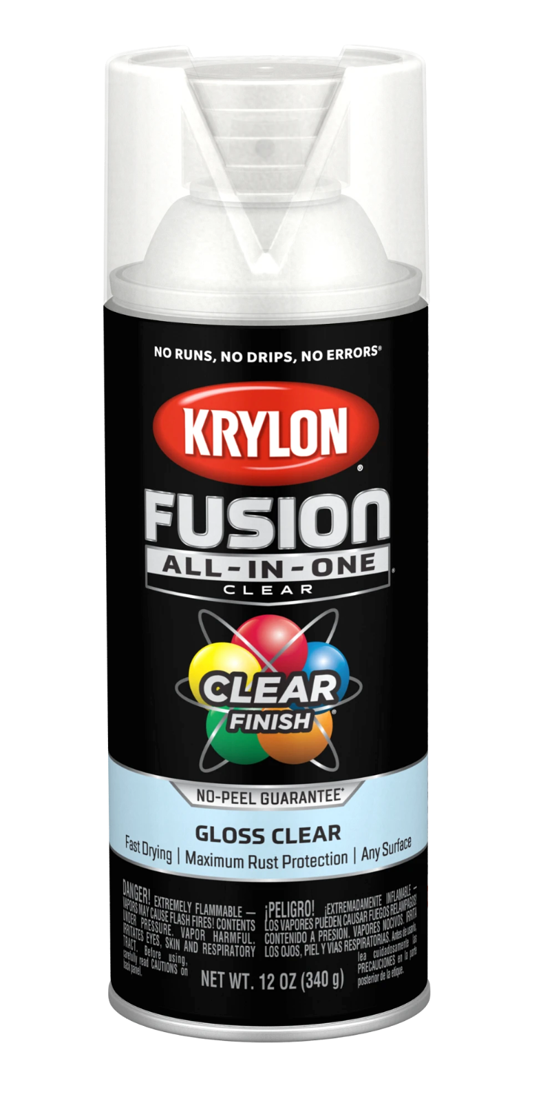 Krylon 2705 Gloss Clear Fusion All-In-One Clear Finish  - 12 oz