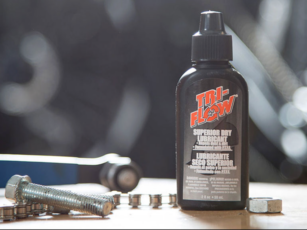 Tri-Flow TF21013 Dry Lubricant 2 oz Drip Bottle PTFE Teflon® Oil for Precision Parts