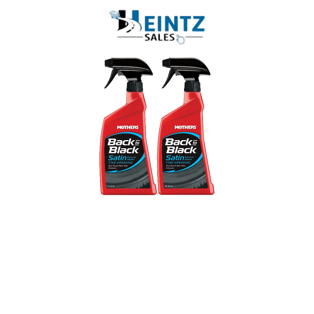 Mothers Back to Black Satin Natural Matte Tire Dressing - 06816 - 2 Pack