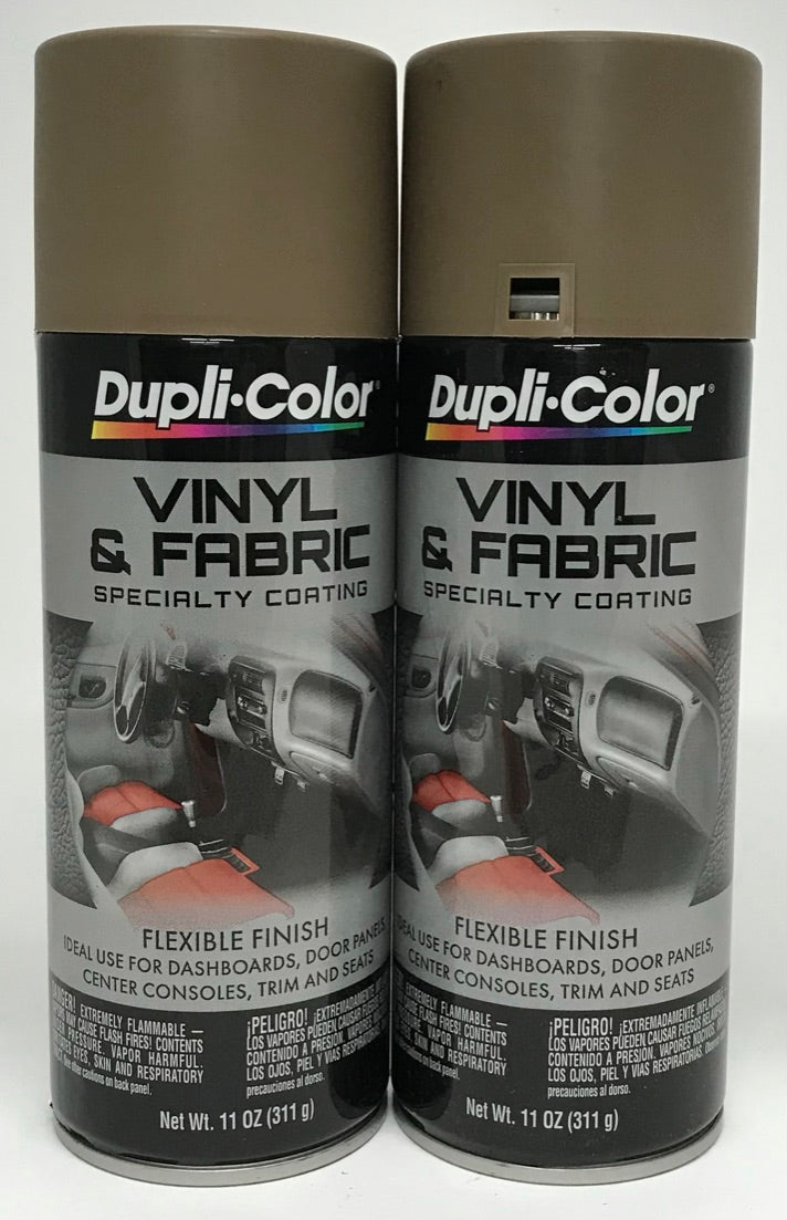 Duplicolor HVP113 - 2 Pack Vinyl & Fabric Spray Paint Medium Beige - 11 oz