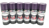 Duplicolor DE1640-6pack Engine Enamel with Ceramic Plum Purple color - 12 oz Aerosol Can