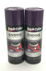 Duplicolor DE1640-2 PACK Engine Enamel with Ceramic Plum Purple color - 12 oz Aerosol Can