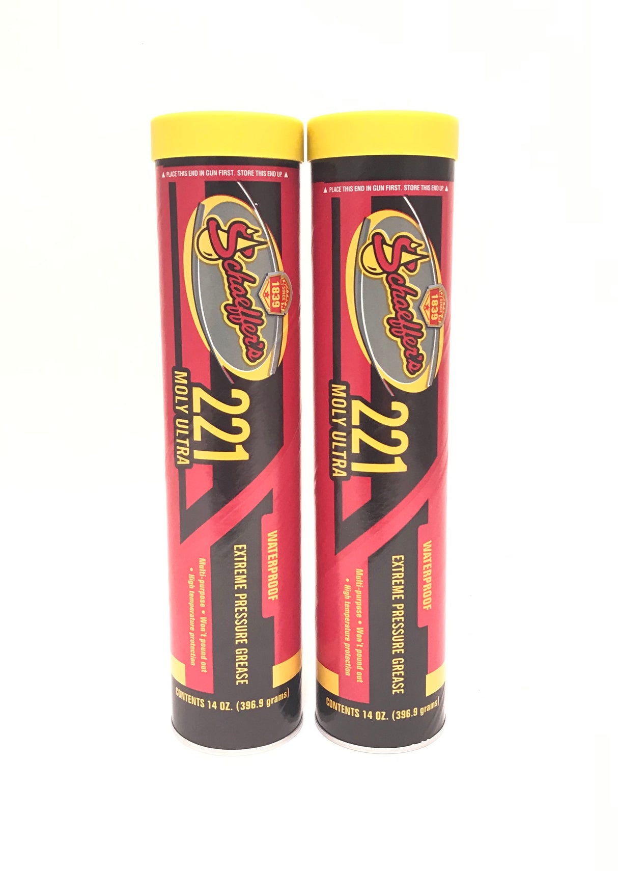 Schaeffer's 221-2 PACK Moly Ultra Extreme Pressure Grease NLGI #2, 14 oz.