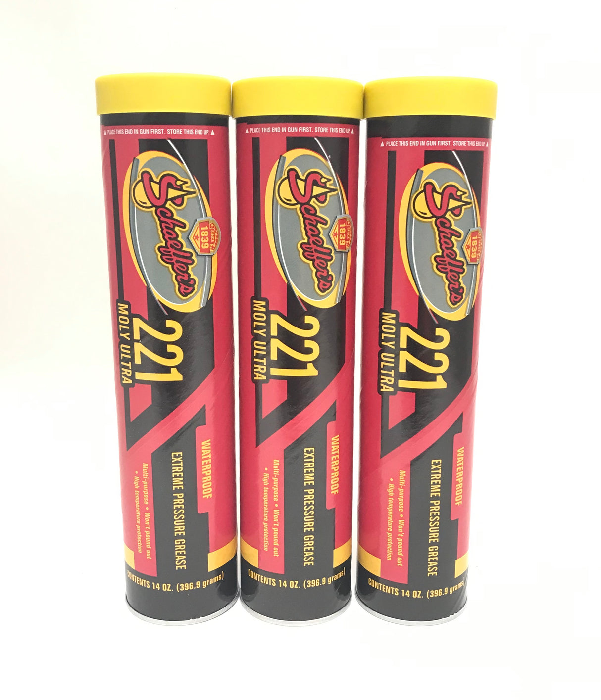 Schaeffer's 221-3 PACK Moly Ultra Extreme Pressure Grease NLGI #2, 14 oz.