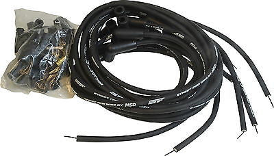 MSD 5552 plug wire kit-Street Fire spark plug wires for V8- Universal 90 HEI 8MM