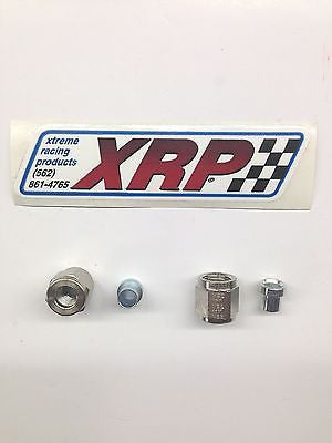 XRP 481804 & 481904 (LOT OF 6)-¼" brakeline -4AN Tube Nut w/ sleeves-Nitrous