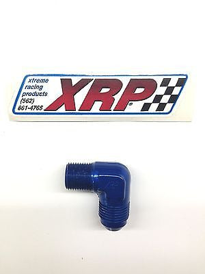 XRP 982208 Pipe adapter 3/8" NPT Male to -8 Flare 90° Elbow Fuel/Water/Oil hose