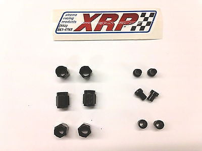 XRP 981804 & 981904 BLACK(6ea)-¼" brakeline -4AN Tube Nut w/ sleeves-Nitrous